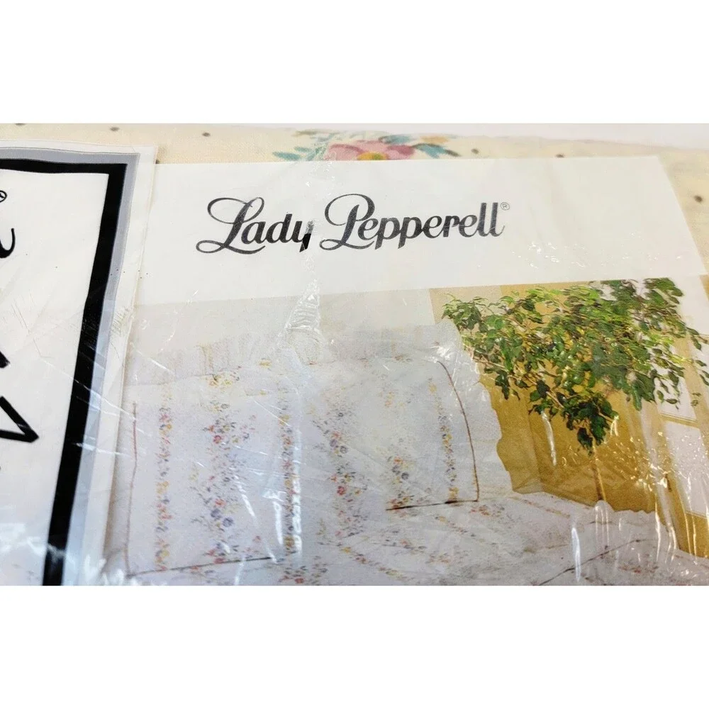 Vintage Lady Pepperell 3 Piece Twin Set Sheet Garden Grove Pattern No Iron NEW